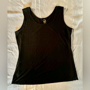 Fiore Top Size Large, Black, Rayon and Spandex, Light and stretchy